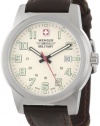 Wenger Swiss Military Men's 72901 Classic Field Ivory Dial Canvas Leather Military Watch