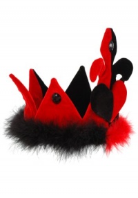 Plush Queen of Hearts Costume Crown