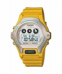 Casio Men's Yellow Chronograph Watch W214H-9A