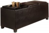 Convenience Concepts 143034 Designs-4-Comfort Tribeca Ottoman with 3 Tray Tops