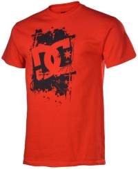 DC SHOES Men's Through Wire Short Sleeve Skate Shirt Red