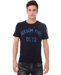 Go bold on your basics. This T shirt from Buffalo David Bitton gives your streetwear a stylish vibe.