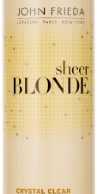 JOHN FRIEDA Sheer Blonde Crystal Clear Shape and Shimmer Hair Spray for Unisex, 8.5 Ounce