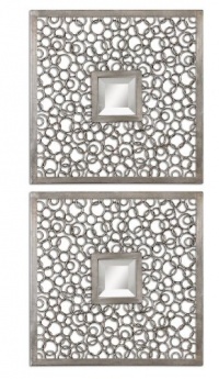 Uttermost Colusa Squares Mirror, Set of 2