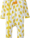 Carter's Watch the Wear Unisex-Baby Newborn Quack Quack Coverall, Yellow, 0-3 Months