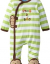 Carter's Watch the Wear Baby-Boys Newborn Peek A Boo Coverall, Green, 3-6 Months