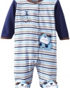 Carter's Watch the Wear Baby-Boys Newborn I Play Ruff Coverall, Navy, 0-3 Months