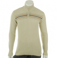 American Rag Wide Ribbed Quarter Zip Sweater