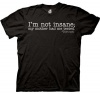 Big Bang Theory Sheldon Not Insane Men's T-shirt