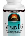 Source Naturals Vitamin D-3 1000 IU, 200 Tablets (Pack of 3)