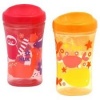 NUK Gerber Graduates Learning System Animal 2 Pack Spout Learning Cup, Pink/Orange, 10-Ounce