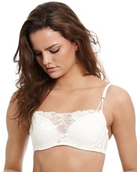 A lace overlay underwire camisole bra when you don't feel like layering. Style #134020