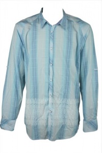 INC International Concepts Mens Plaid Button Front Shirt