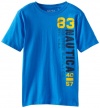 Nautica Boys 8-20 Side Logo Short Sleeve Tee, Blue, Medium