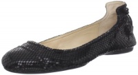 Calvin Klein Women's Priya Classic Python Ballet Flat,Black,5.5 M US