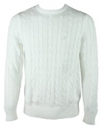 Nautica Mens Classic Cable Knit Long Sleeve Sweater