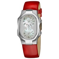 Philip Stein Women's 1-F-FSMOP-LR Signature Red Patent Leather Strap Watch