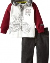 Calvin Klein Baby-Boys Infant Burg Hooded Top With Jeans