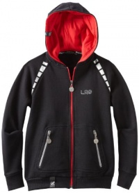 LRG - Kids Boys 2-7 Reflective Tech Hoodie, Black, 4