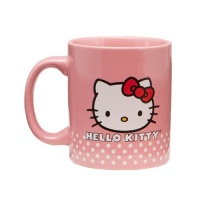 Vandor 18061 Hello Kitty Ceramic Mug, Pink, 12-Ounce