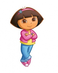 RoomMates RMK1400GM Dora the Explorer Peel & Stick Giant Wall Decal