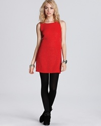 Red alert! Holiday parties call for an eye-catching ensemble, and this Free People beaded dress is just right.