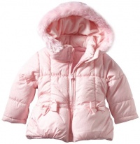 London Fog Girls 2-6x Toddler Hooded Jacket, Pink, 3T