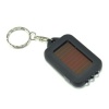 HDE Solar Powered LED Flashlight Keychain