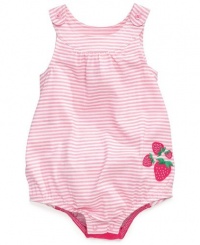 First Impressions Infant Girls Sunsuit, Strawberry Fruit Print, 18 Months