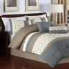 Hallmart Collectibles Bergen King 7 Piece Comforter Bed In A Bag Set