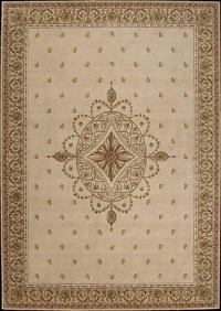 Nourison Ashton House Beige Medallion 7'9 x 10'10 Rug (AS01)