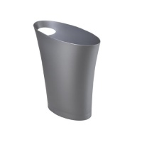 Umbra Skinny Polypropylene Waste Can, Silver