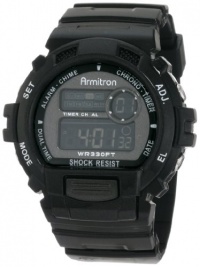 Armitron Men's 408216GMG Black Chronograph Multi-Function Digital Sport Watch