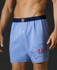 Classically styled, this boxer offers everyday comfort, made of the finest 100% rungspun cotton.