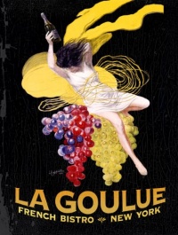 New York La Goulue French Bistro 18x24 Limited-Edition Artistic Planked Wood Sign