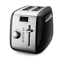 Maybe the best thing since sliced bread, this two-slice toaster virtually does it all. With its sleek design, durable metal construction and extra-wide slots, this is the toaster you want in the kitchen.