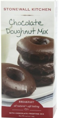 Stonewall Kitchen Chocolate Doughnut with Chocolate Frosting Mix, 19.6-Ounce (Pack of 2)