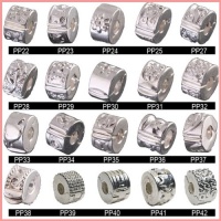 DUMAN 20pcs Silver Clasp Spacer Stopper charms Fit Pandora Chamilia Style Bracelet & Necklace PP20-2