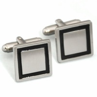 Black Border Designer Cuff Links