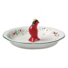 Pfaltzgraff Winterberry 9-1/2-Inch Perfect Pie Plate with Cardinal Pie Bird