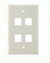 Icarus Keystone Style Wall Plate - 4 Ports