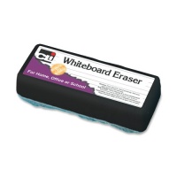 Charles Leonard Inc. Whiteboard Eraser, 5 Inches Felt, Charcoal, 12/Pack (74500)