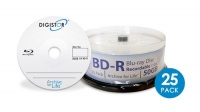 DIGISTOR 50 GB BD-R Media, 6X (25 Pack)