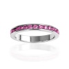 Bling Jewelry Sterling Silver Pink Tourmaline Color CZ October Birthstone Ring