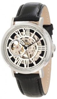 Stuhrling Original Men's 168S.33151 Classic Automatic Skeleton Round Silver Tone Watch Set