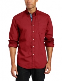 Nautica Men's Long Sleeve Poplin Solid Woven Fashion Colors