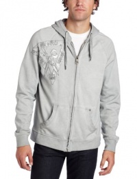 Marc Ecko Cut & Sew Men's Snow Wash Large Shear Hoody Sweater