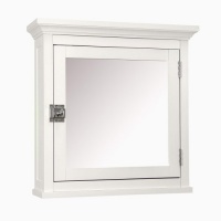 Elegant Home Fashions Madison Avenue Collection Mirrored Medicine Cabinet, White