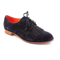 Via Spiga Women's Iggy Suede Oxford Lace Ups in Midnight