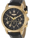 I By Invicta Men's 90242-003 Chronograph Black Dial Black Leather Watch